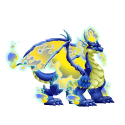 blue fire dragon